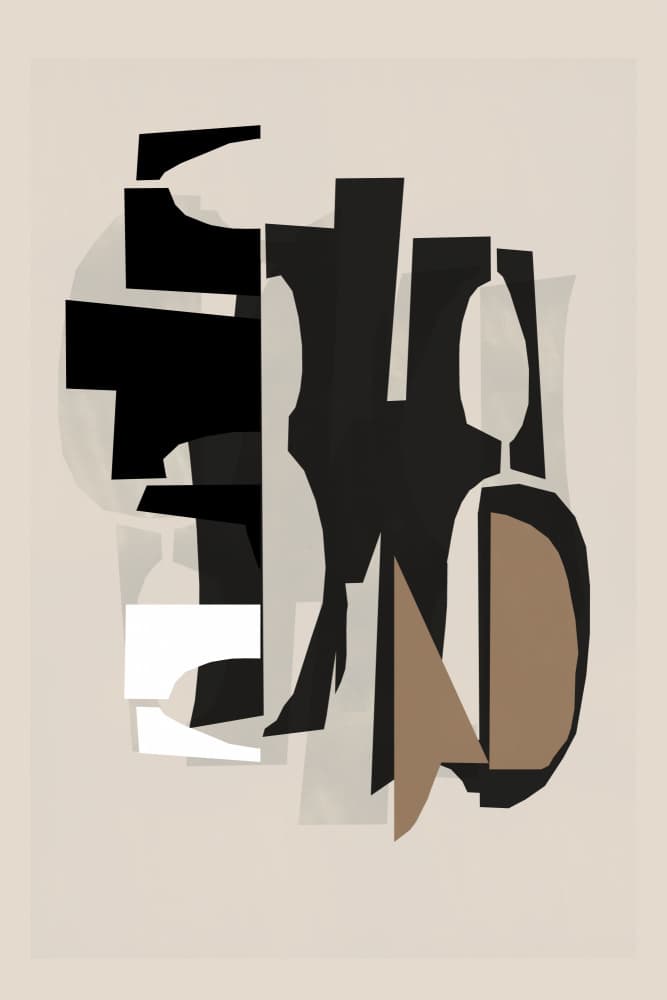 Modern Abstract Shapes by cartissi — canvas wall art