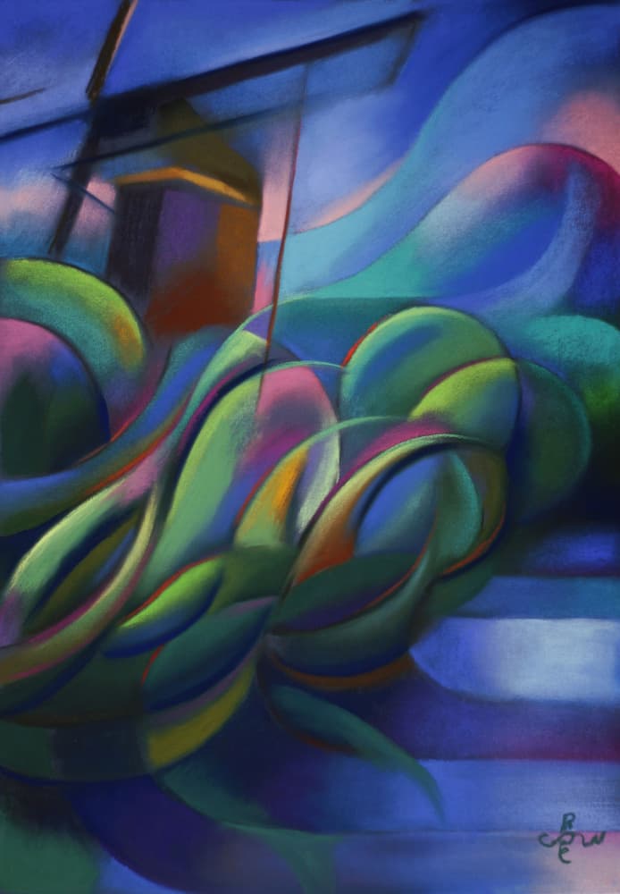Vibrant Windmill Landscape by Corné Akkers — canvas wall art