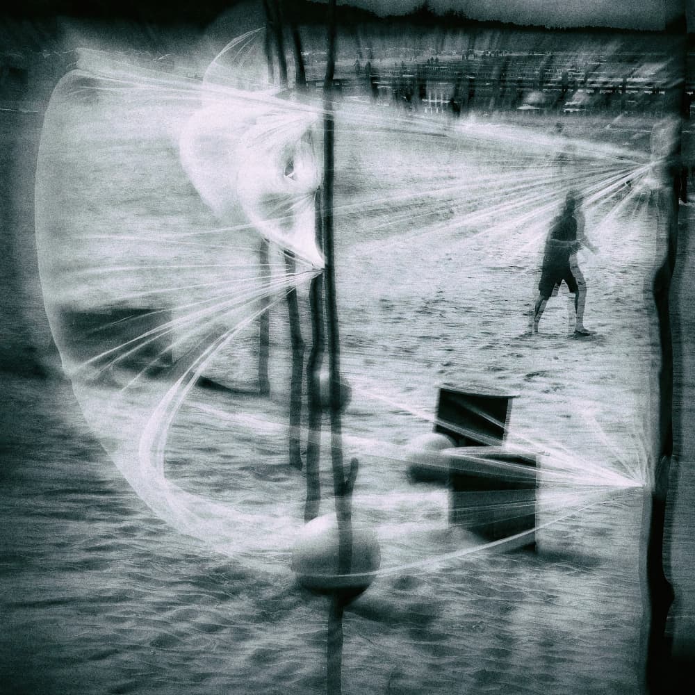 Light Rays Beach Play by Ina Tänzer — canvas wall art