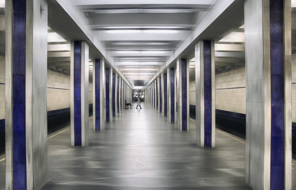 Empty Subway Station by Alexander Kiyashko — canvas wall art
