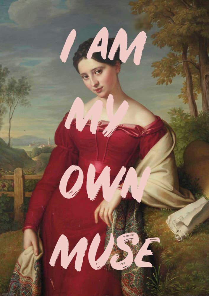 I Am My Own Muse by Talitha McQueen — canvas wall art