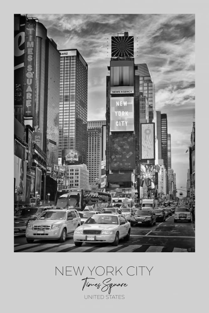 New York Times Square by Melanie Viola — canvas wall art