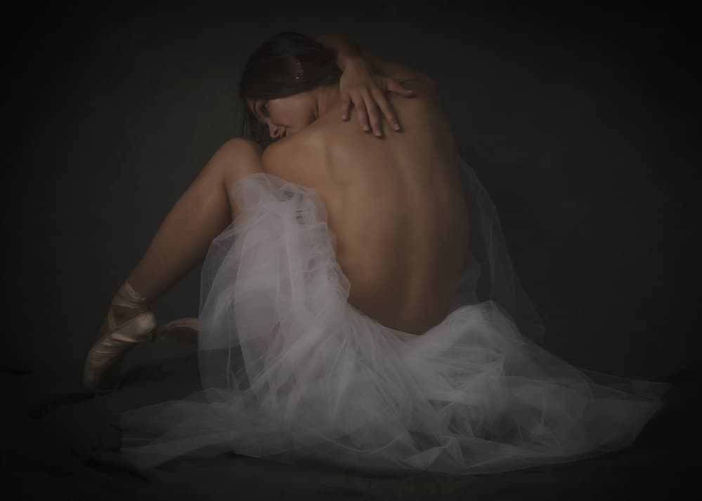 Pensive Ballerina Pose by Renzo Carraro — canvas wall art