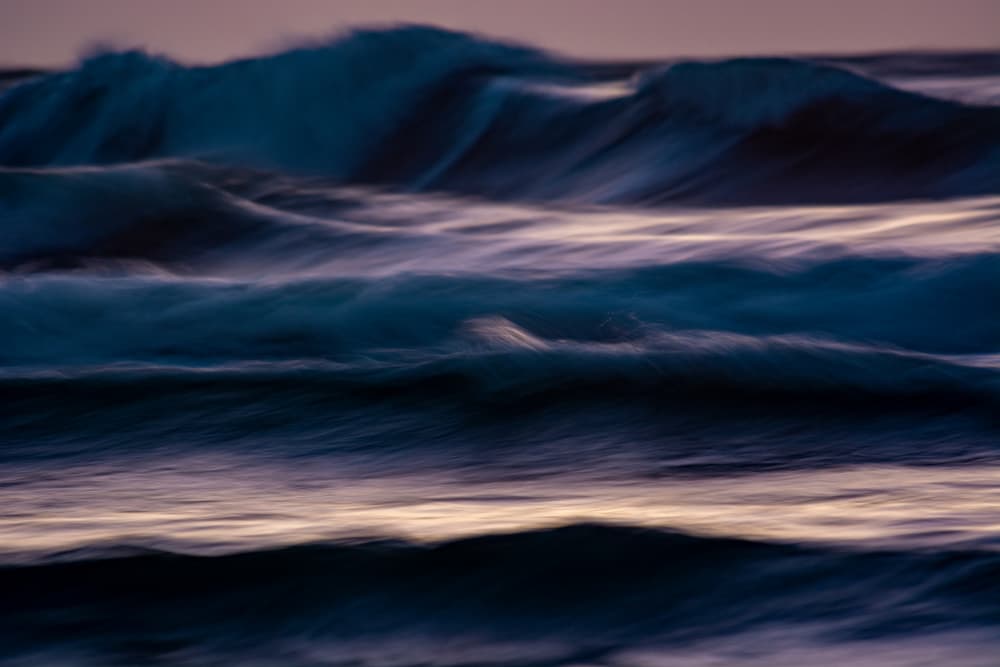 Twilight Ocean Waves by Tal Paz-Fridman — canvas wall art