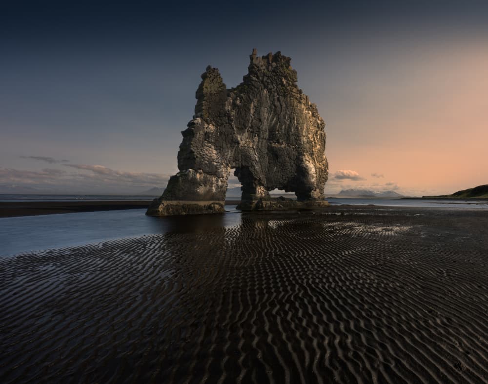 Twilight Ocean Arch by Rong Wei — canvas wall art