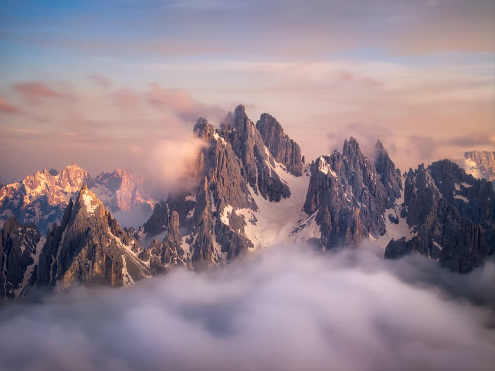 Golden Hour Mountain Clouds by Yongnan Li （李永男） — canvas wall art