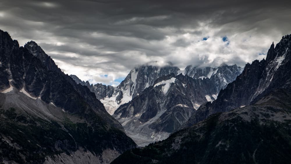 Dramatic Mountain Glacier by Gonçalo Capitão — canvas wall art