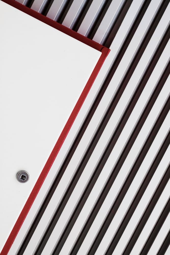 Geometric Red Divide by Rui Ferreira — canvas wall art