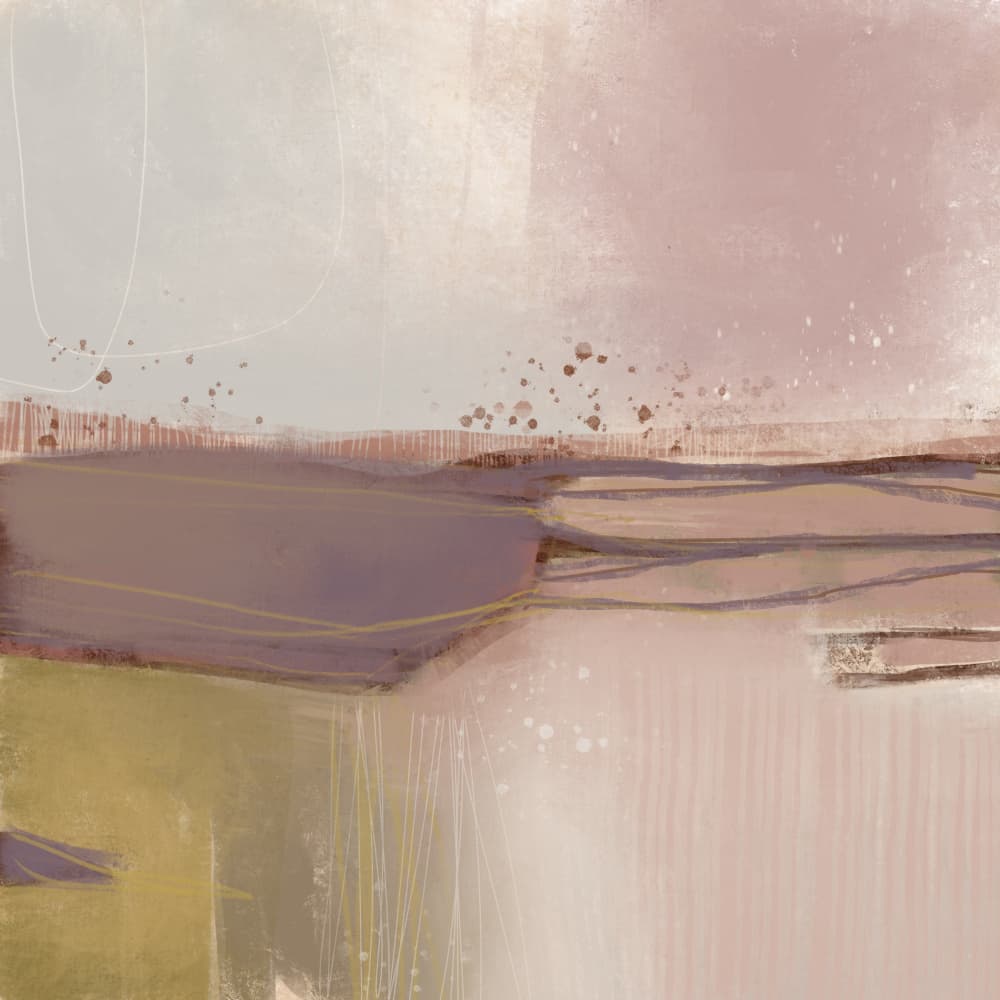 Serene Abstract Landscape by MANSI SAXENA — canvas wall art