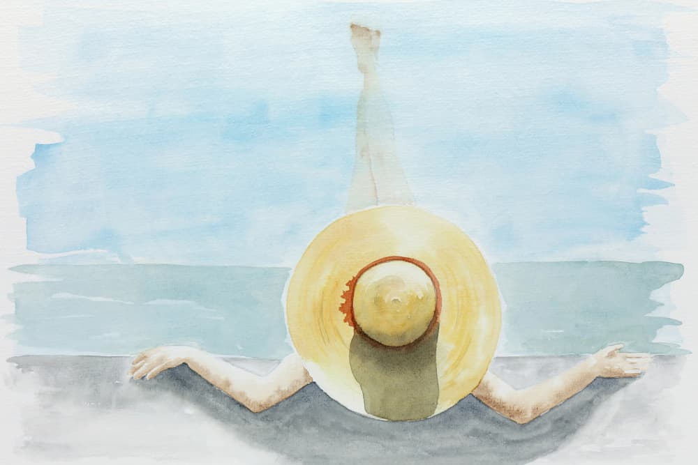 Summer Daydream By The Water by Natalie Bruns — canvas wall art