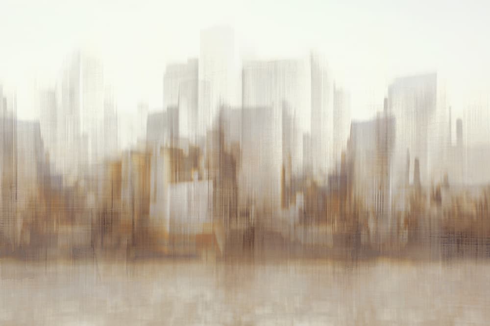 Abstract City Reflections by Christina Sillen — canvas wall art