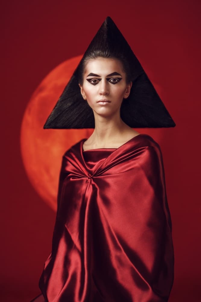 Red Triangle Fashion by Photographer — canvas wall art