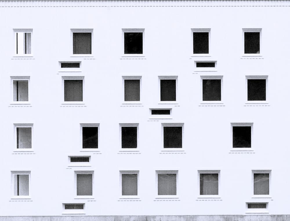 Geometric Building Windows by Dorothee Lieb — canvas wall art