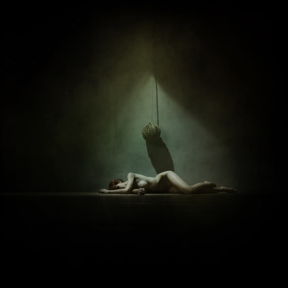 Dramatic Nude Repose by Yaroslav Vasiliev-Apostol — canvas wall art
