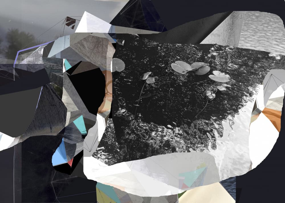 Fragmented Water Lilies by Stefan Fransson — canvas wall art