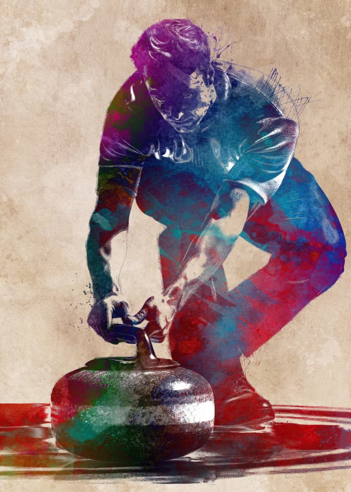 Dynamic Curling Throw by Justyna Jaszke — canvas wall art