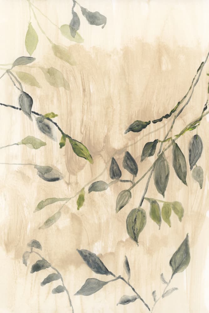 Gentle Green Leaves by cartissi — canvas wall art