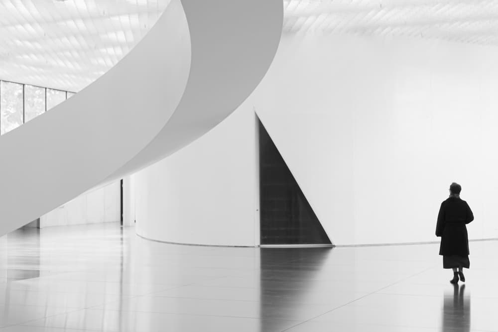 Minimalist Gallery Walk by Luc Vangindertael (laGrange) — canvas wall art