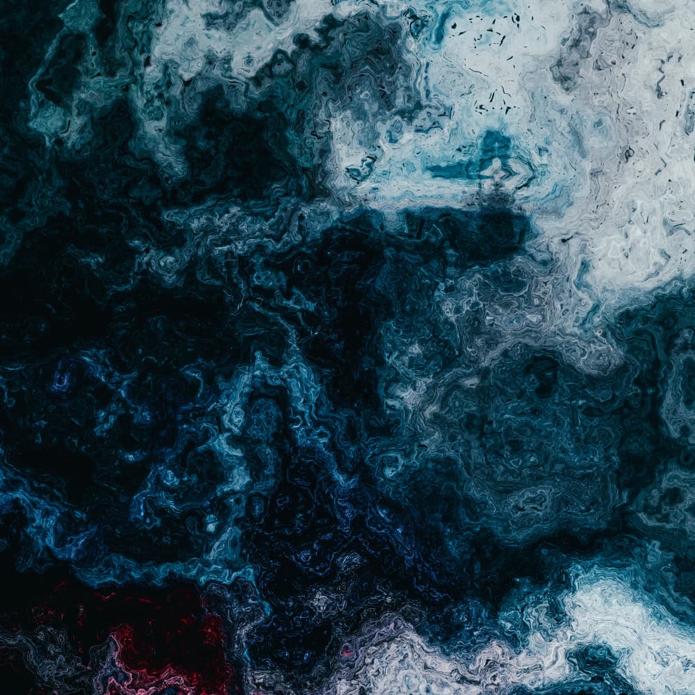 Fluid Blue Depths by Justyna Jaszke — canvas wall art