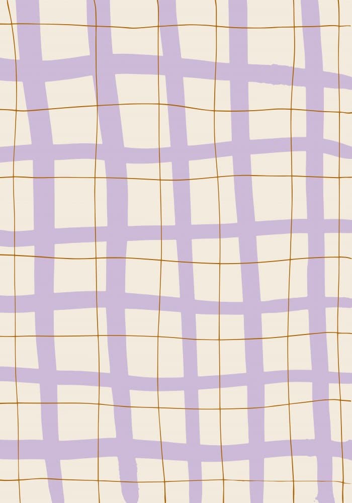 Soft Lavender Grid by Pictufy Studio — canvas wall art