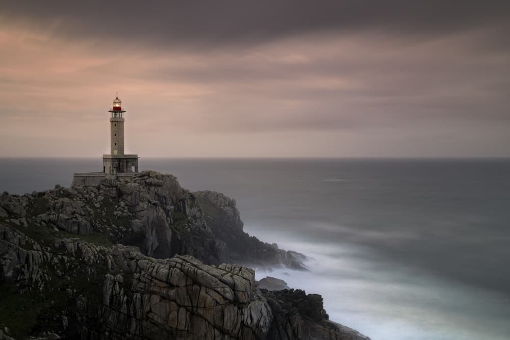 Twilight Coastal Lighthouse by Raimondo Restelli — canvas wall art