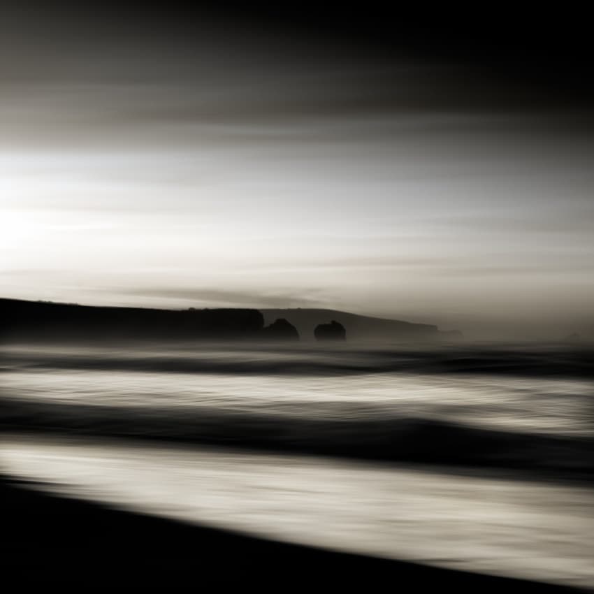 Moody Coastal Horizon by Marco Antonio Cobo — canvas wall art