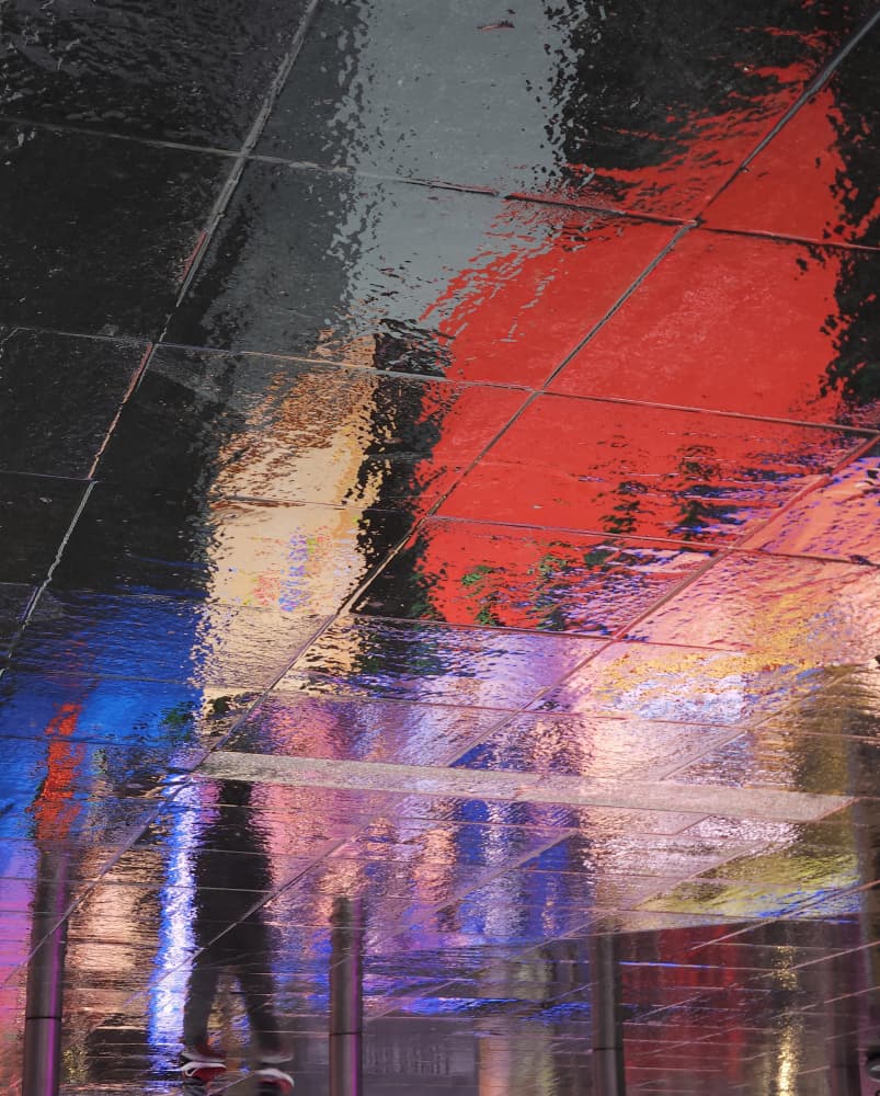 City Night Reflection by Ivan Lesica — canvas wall art