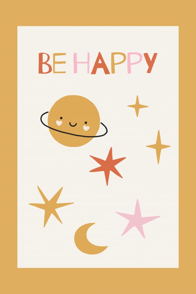 Behappy(universe) by Treechild — canvas wall art