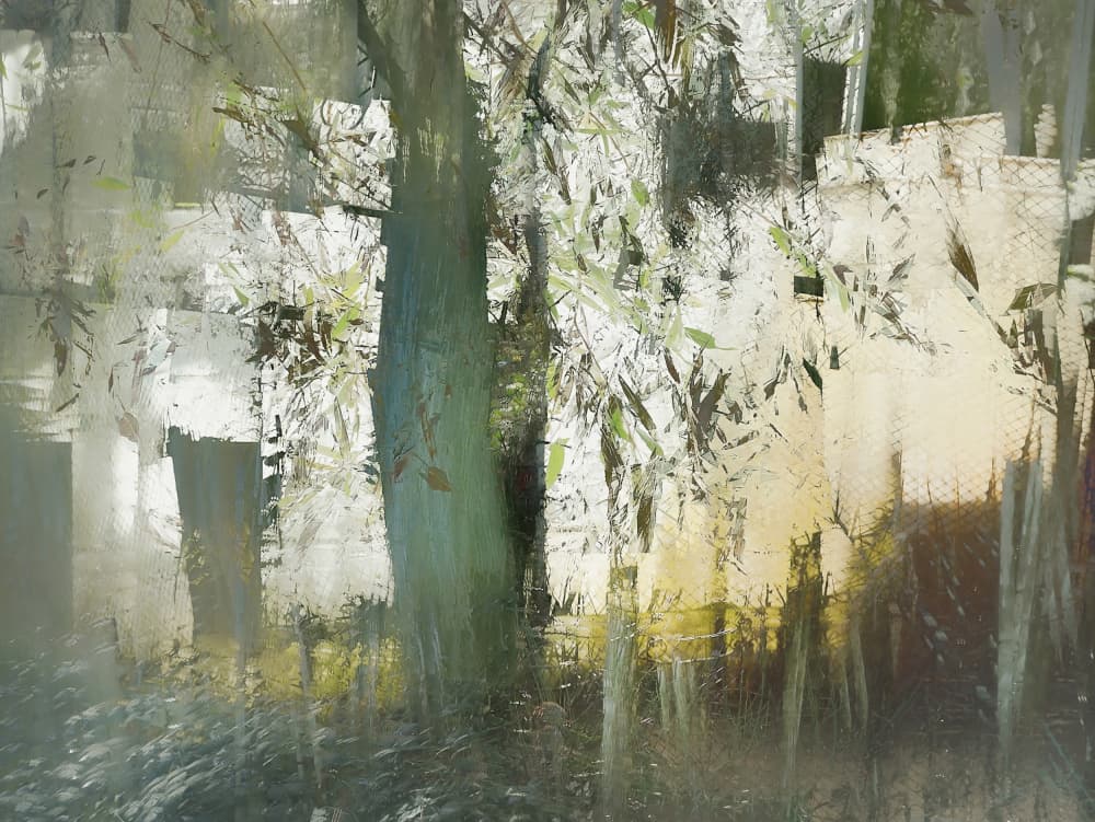 In the garden by Nel Talen — canvas wall art