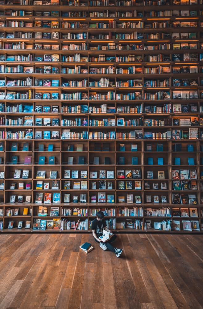 Grand Library Reading by Murakyami Daichi — canvas wall art