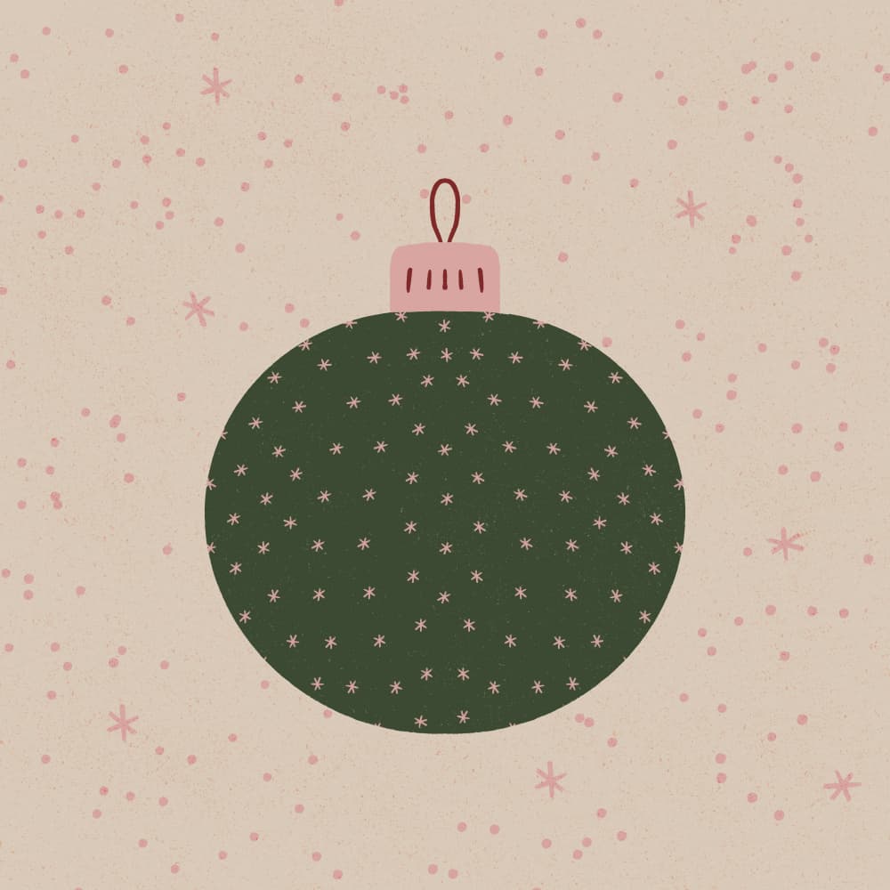 Cozy Christmas Ornament by Angela Minca — canvas wall art