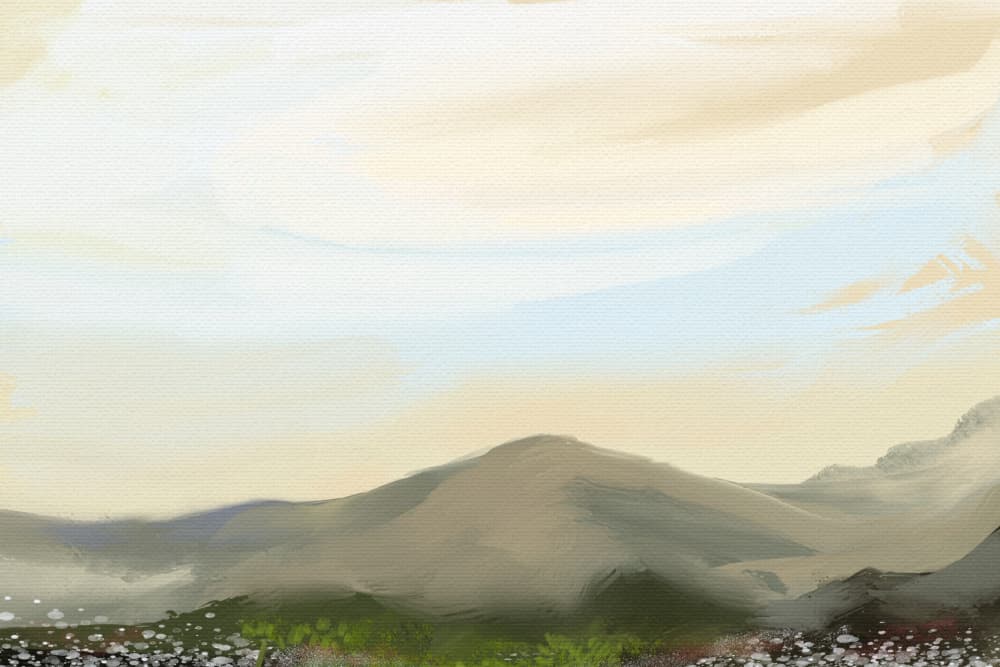 Peaceful Mountain Meadow by Josie George — canvas wall art