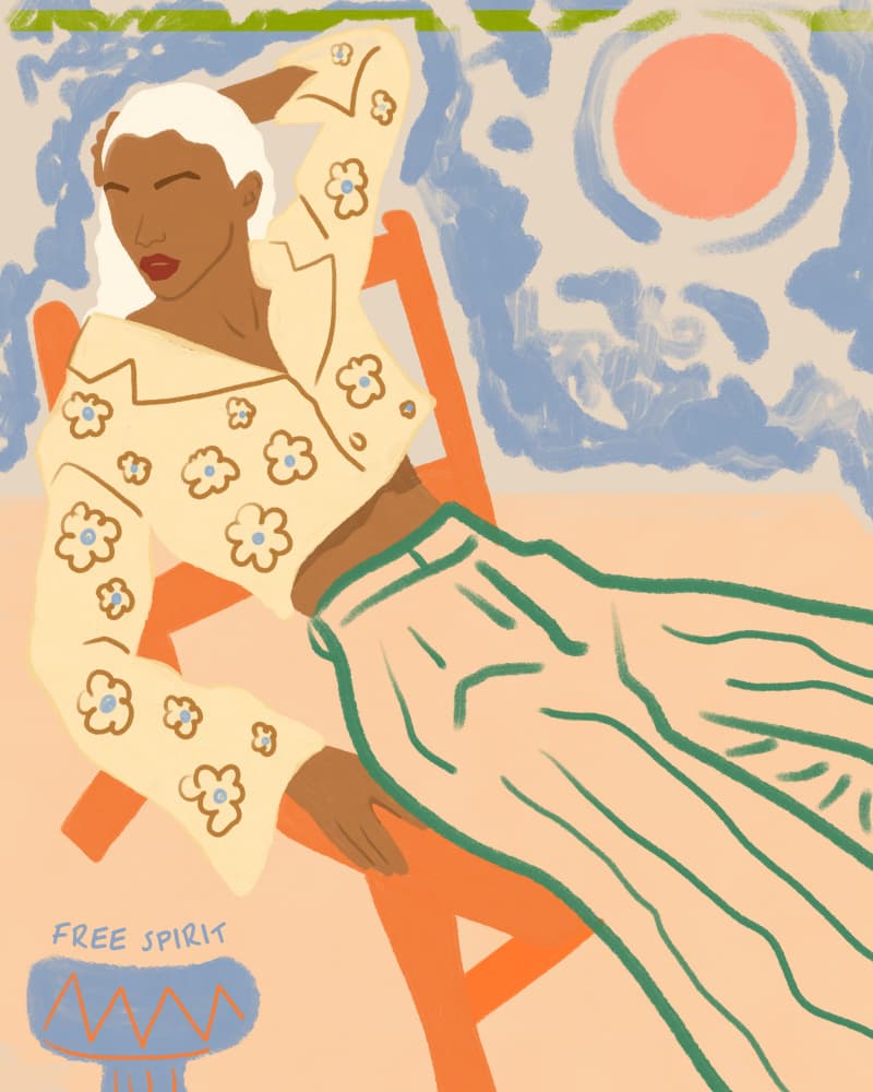 Free Spirit Beach Dreams by Uma Gokhale — canvas wall art