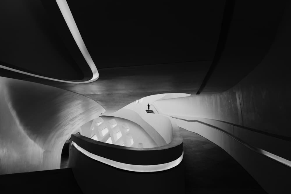 Architectural Solitude by konglingming — canvas wall art