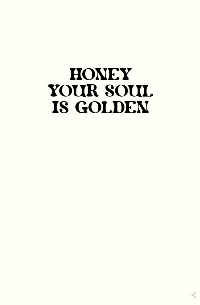 Honey Your Soul Is Golden by Anne-Marie Volfova — canvas wall art