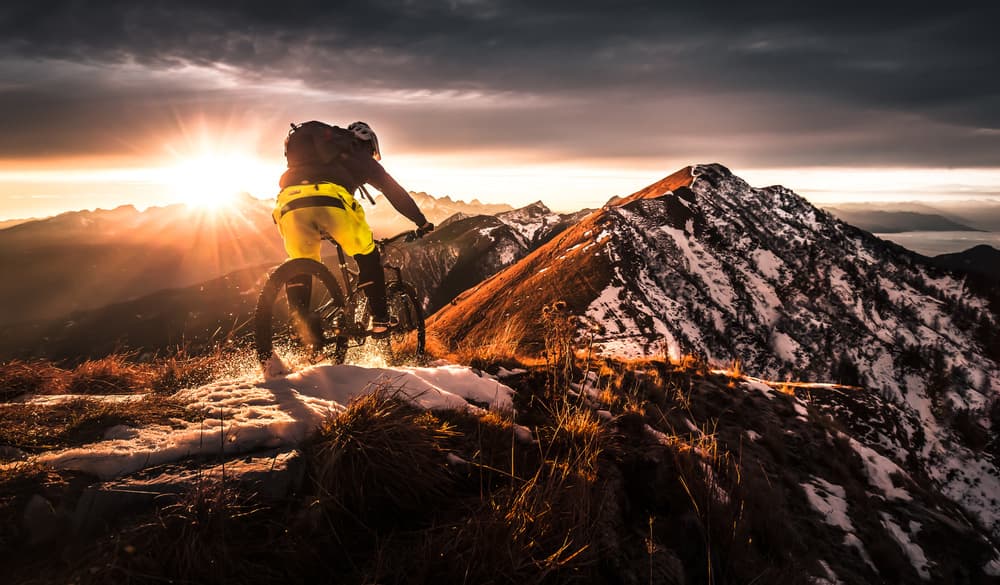 Mountain Sunset Rider by Sandi Bertoncelj — canvas wall art