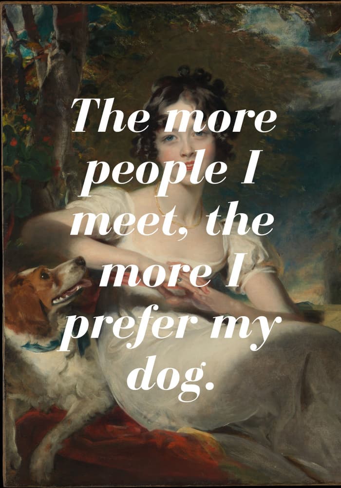 Classic Dog Preference by Athene Fritsch — canvas wall art