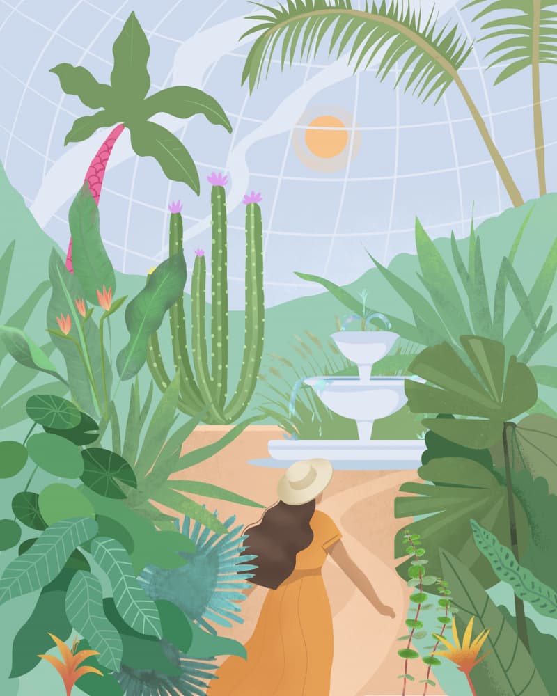 Botanical Garden by Petra Lizde — canvas wall art