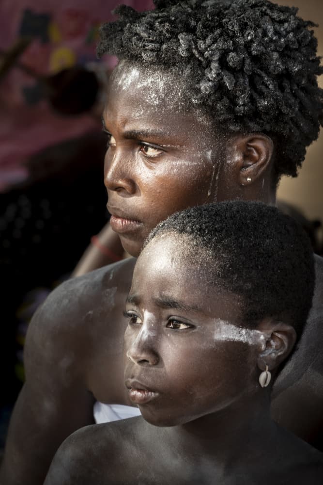 African Ceremony Gaze by Elena Molina — canvas wall art