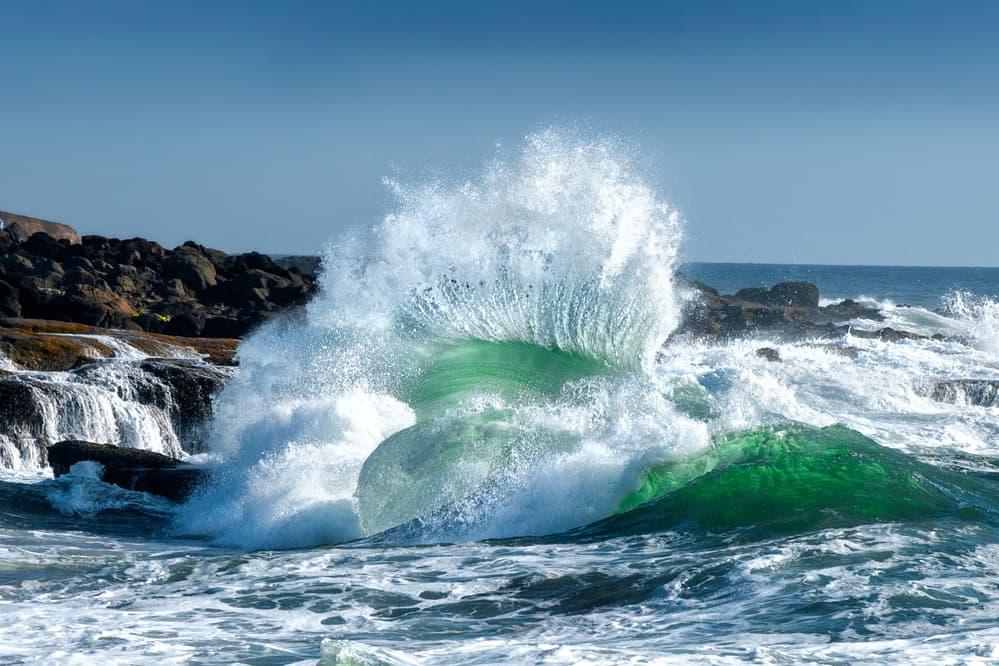 Powerful Emerald Wave by David Rothstein — canvas wall art