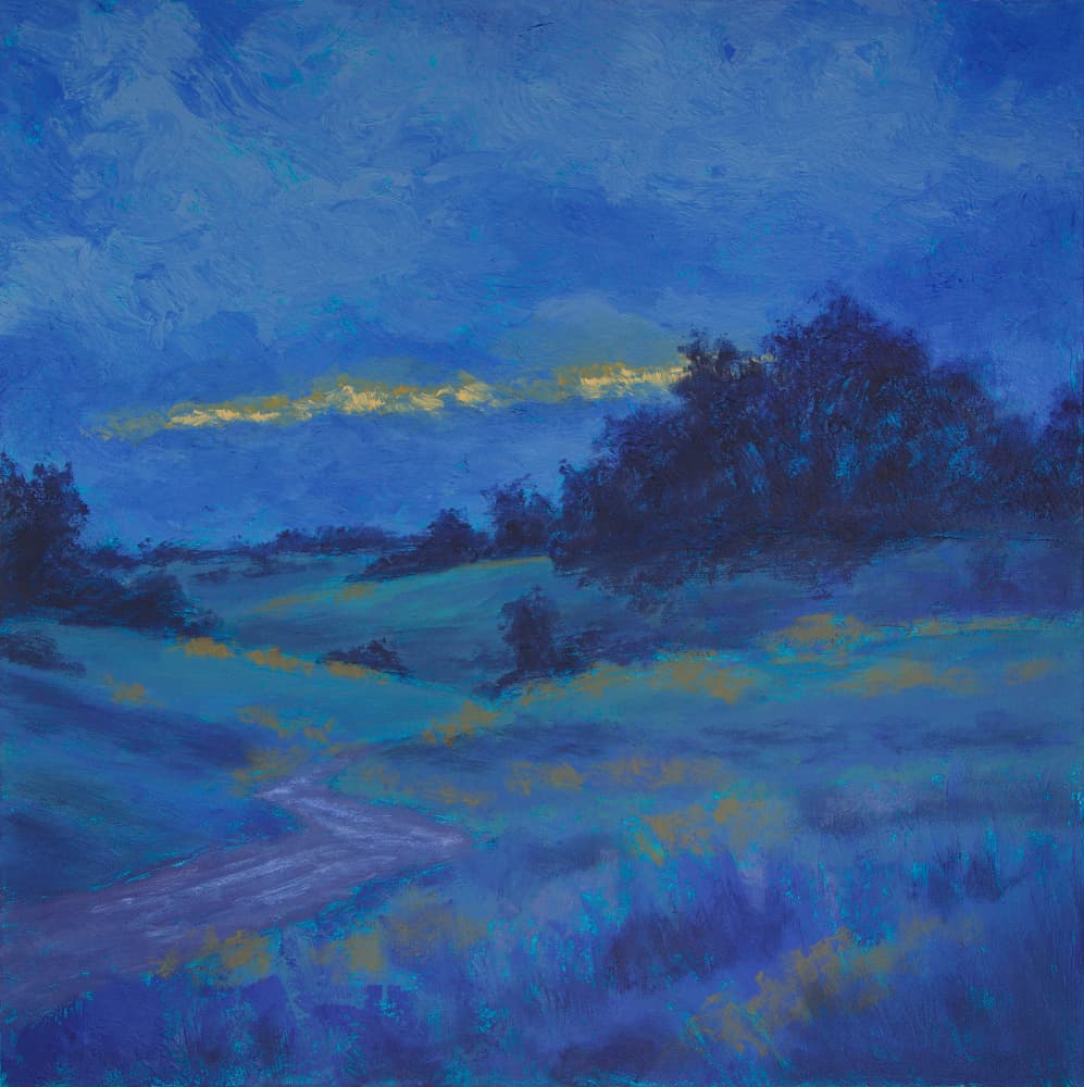 Golden Cloud Blue Landscape by Matt Dominger — canvas wall art