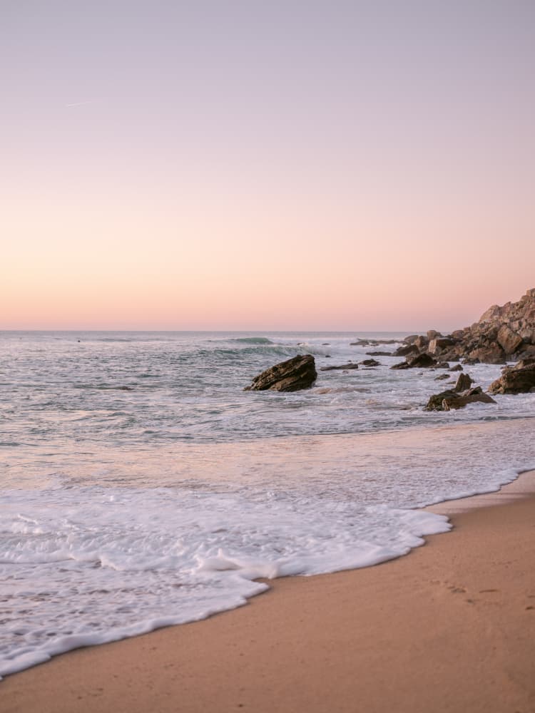 Pastel Portugal Coast by Raisa Zwart — canvas wall art
