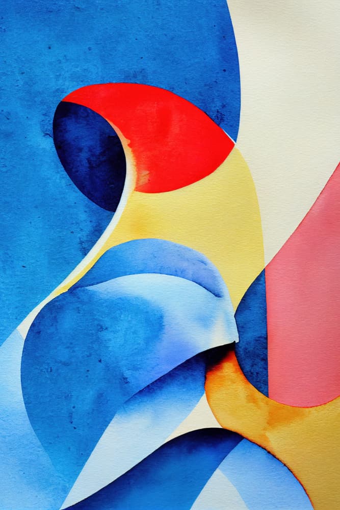 Fluid Color Curves by Mauro — canvas wall art