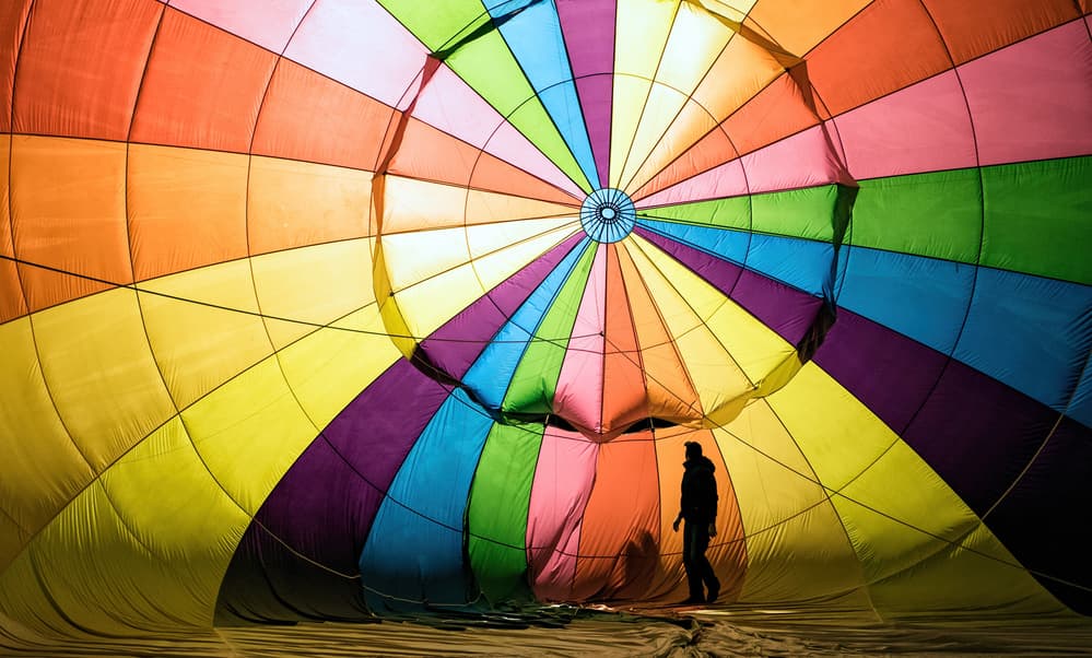 Colorful Balloon Interior by Jorge Feteira — canvas wall art
