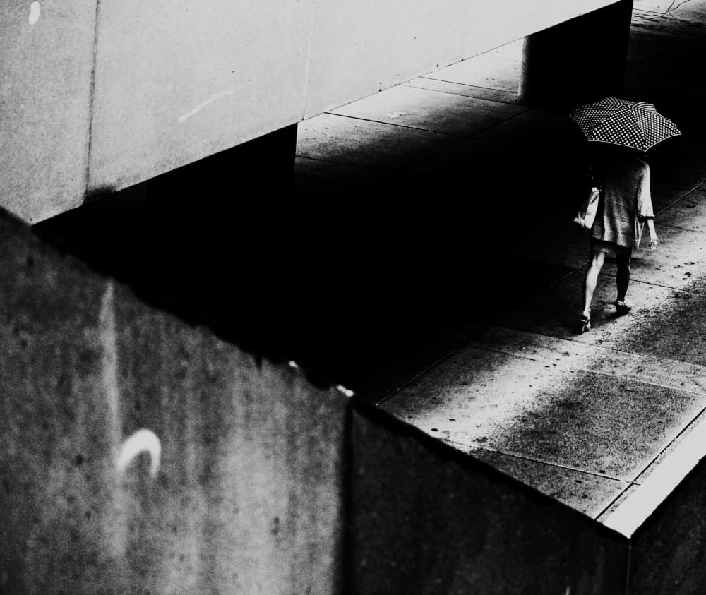 Urban Walk Shadows by Jian Wang — canvas wall art