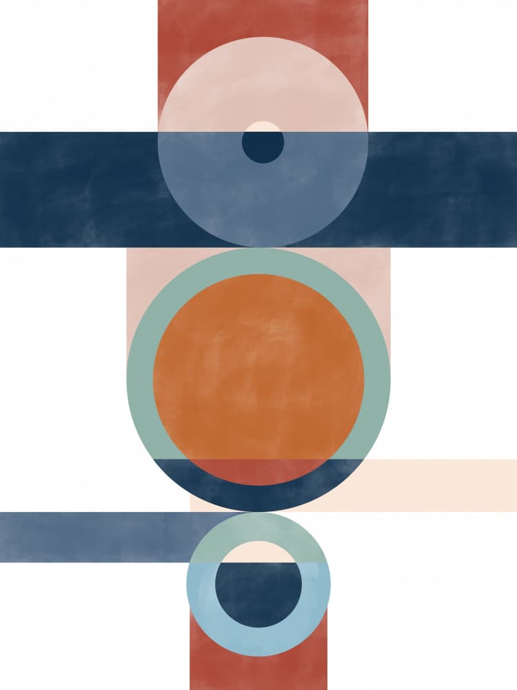 Geometric Balance by Elena Ristova — canvas wall art