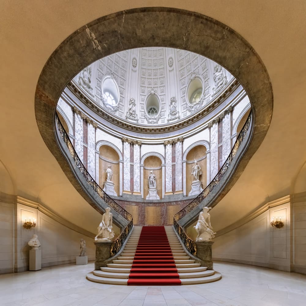 Grand Palace Staircase by Renee Doyle — canvas wall art