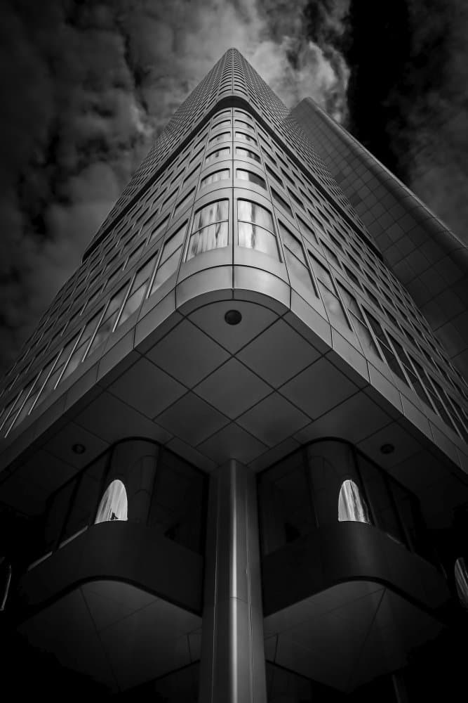 Towering Modern Building by Arnd Gottschalk — canvas wall art