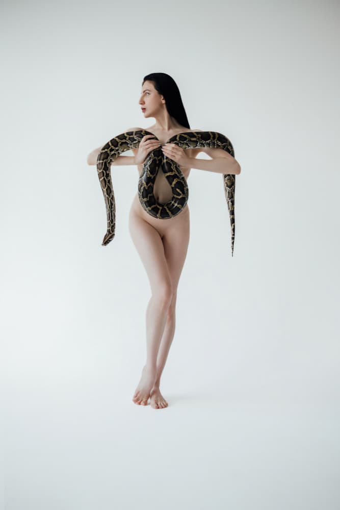 Nude Woman Python by Zanna — canvas wall art