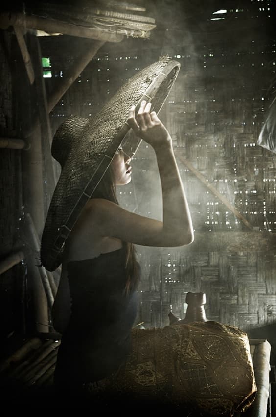 Serene Straw Hat by Raymond Sitanggang — canvas wall art
